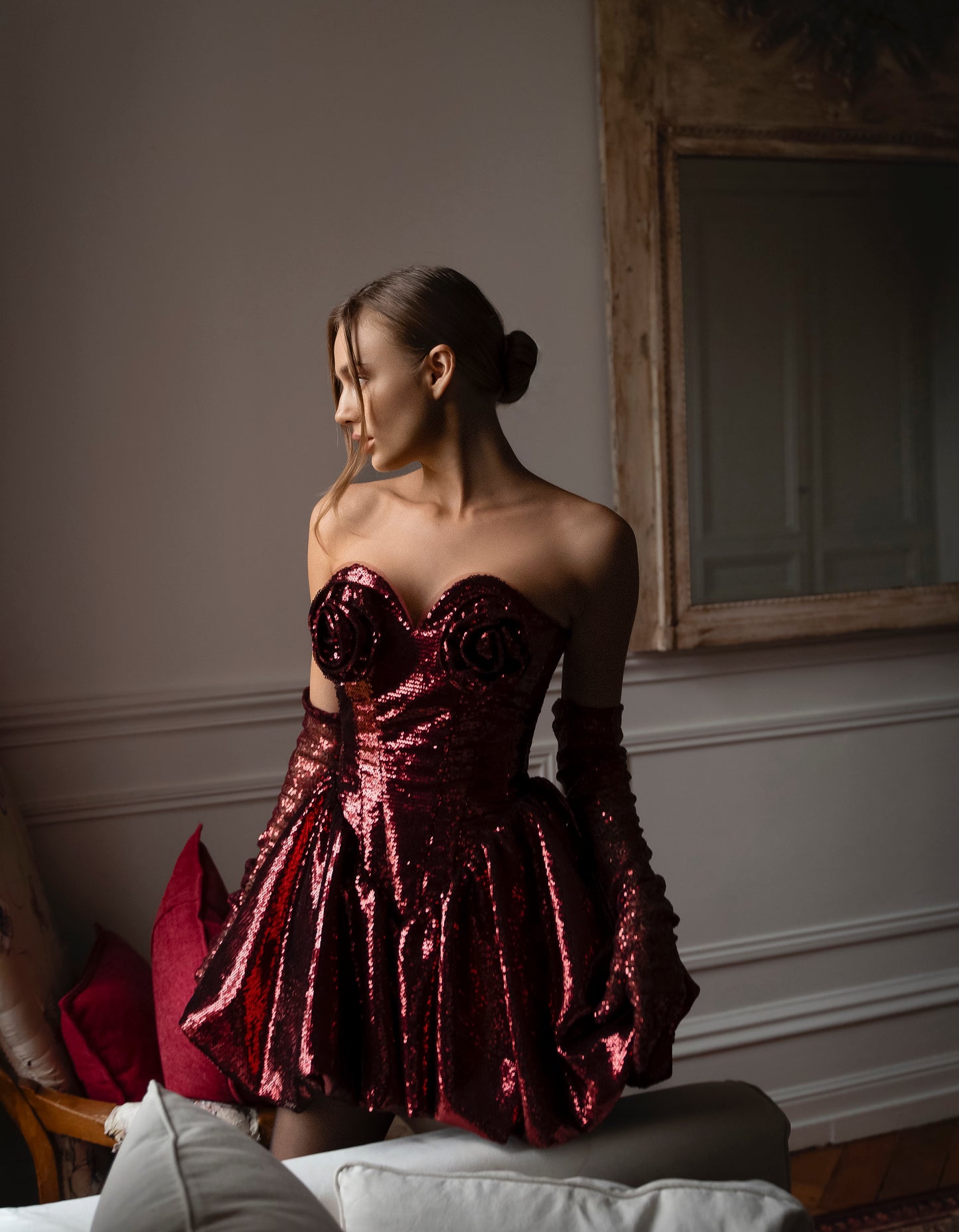 Balloon dress “La Rose”