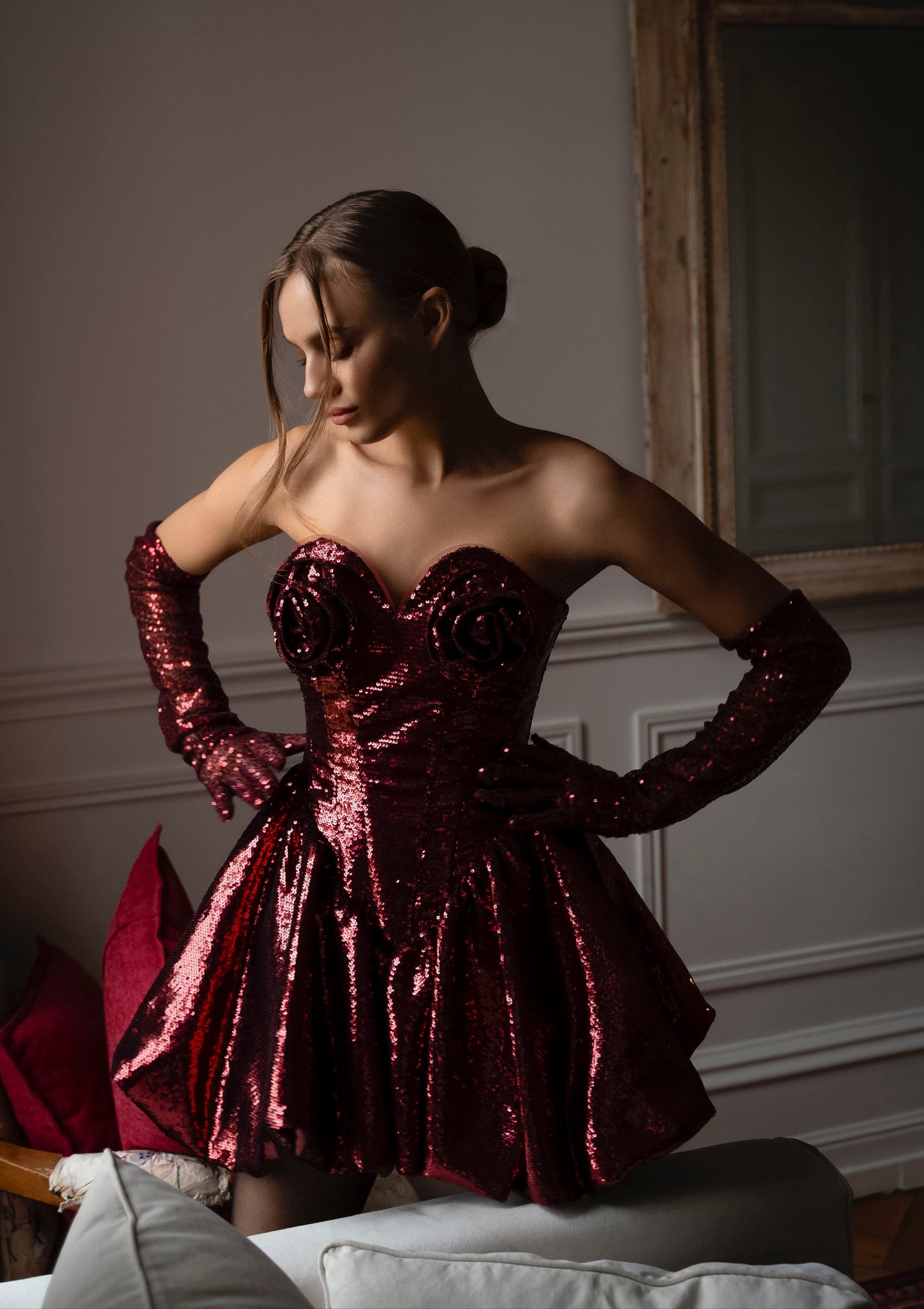 Balloon dress “La Rose”