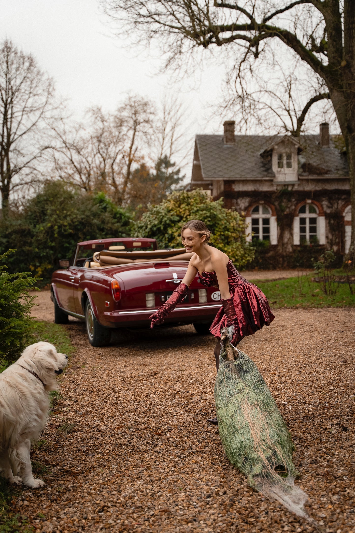 Balloon dress “La Rose”