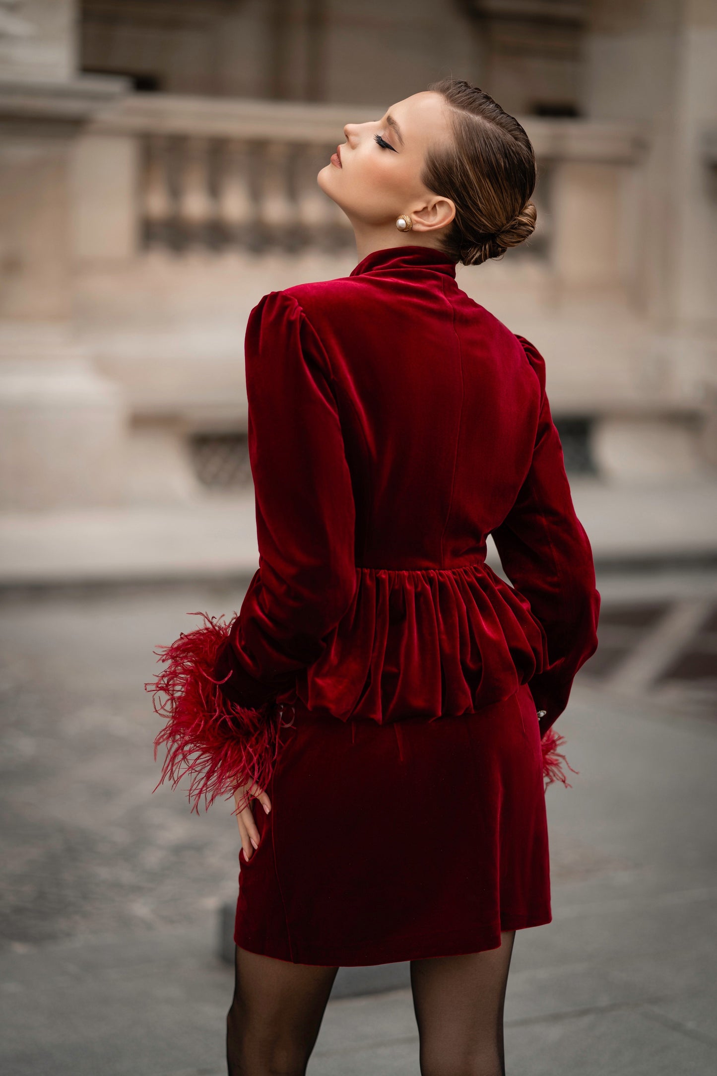 Velvet suit “L’impératrice”