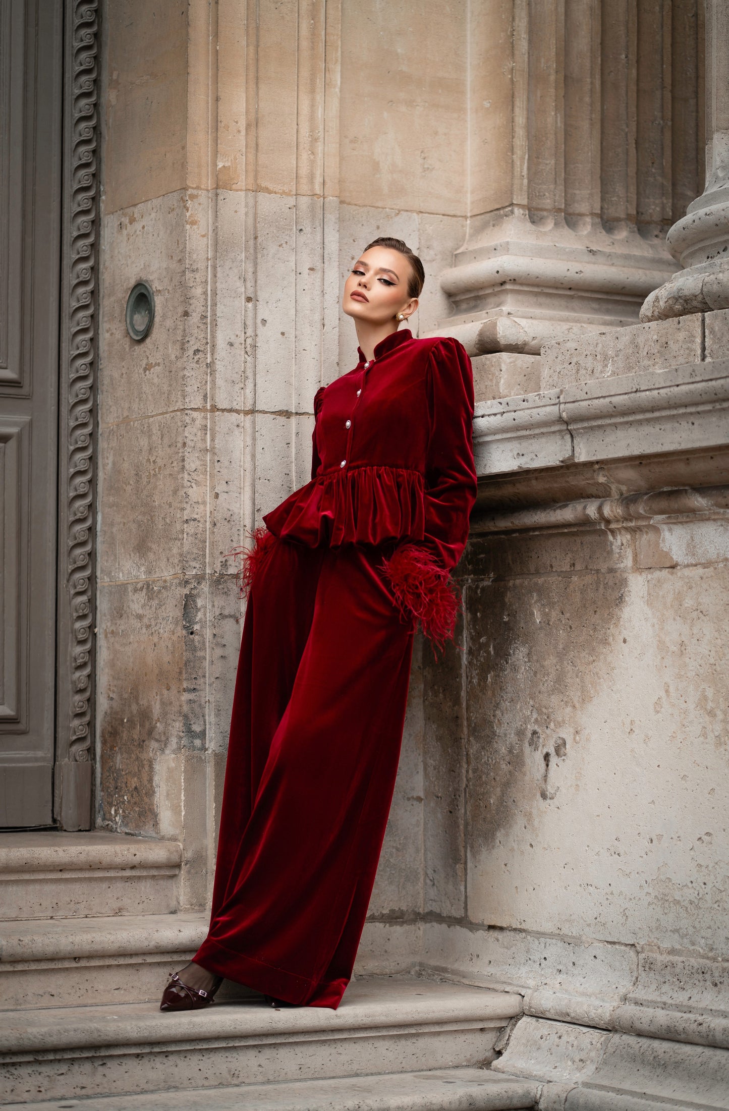 Velvet suit “L’impératrice”