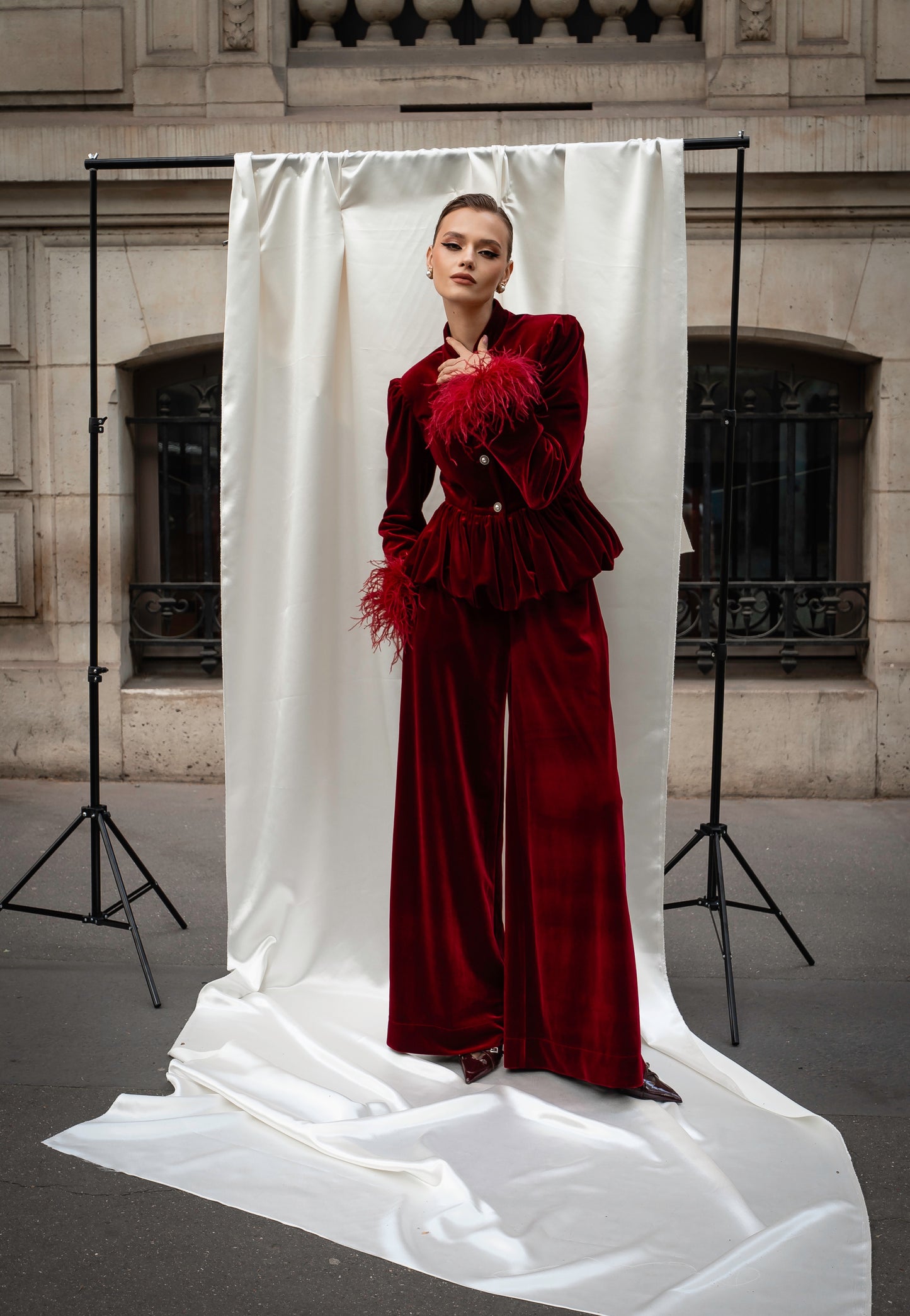 Velvet suit “L’impératrice”