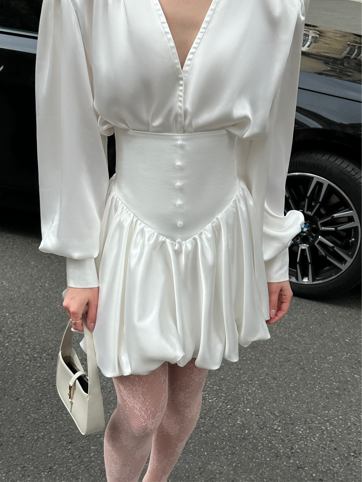 Mini « Pearl » balloon skirt