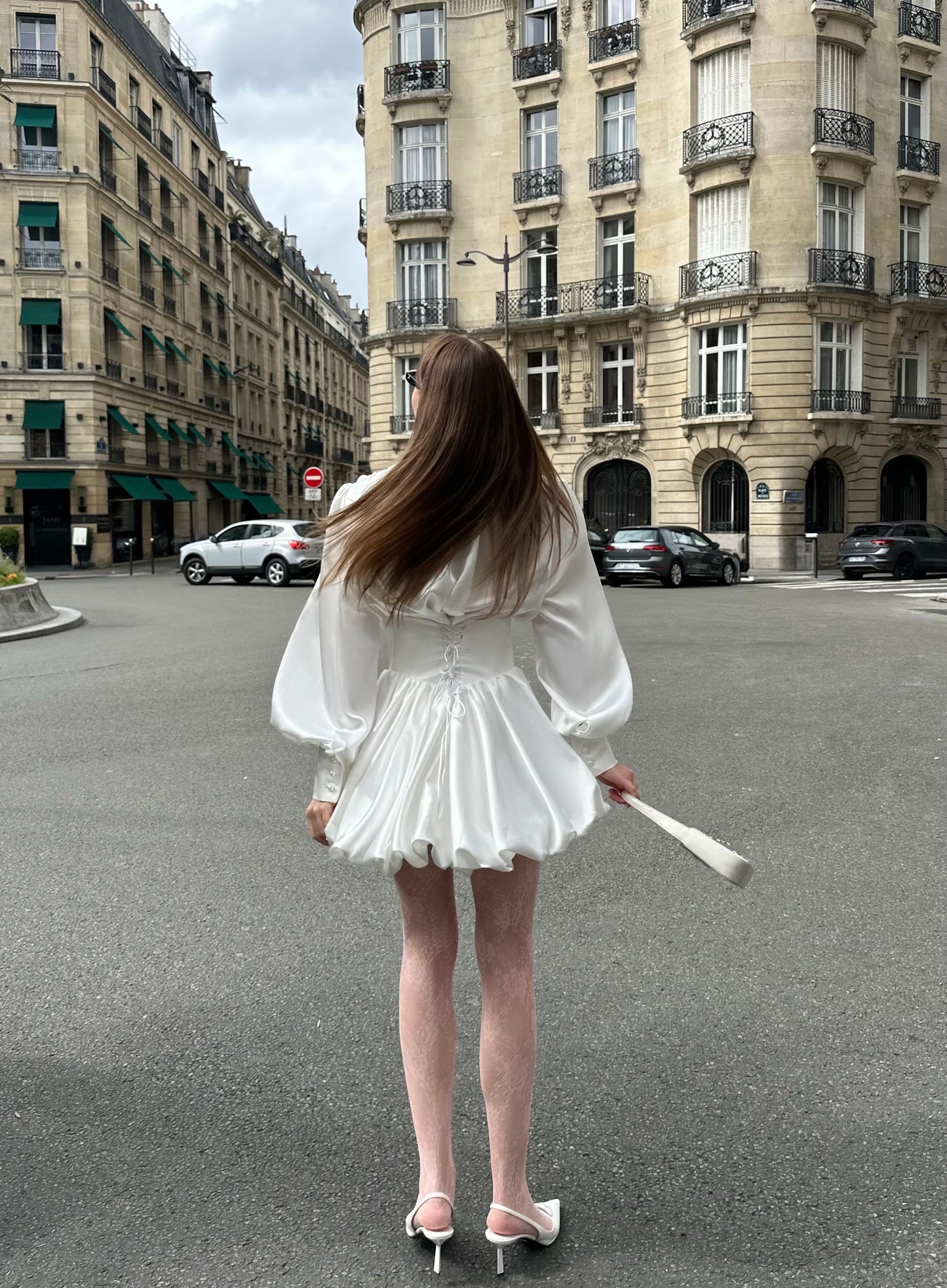 Mini « Pearl » balloon skirt