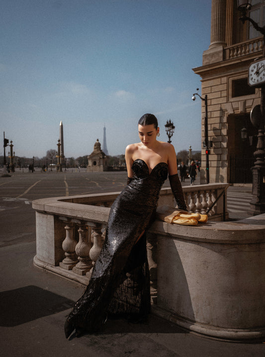 Couture dress "La Rose Noire"