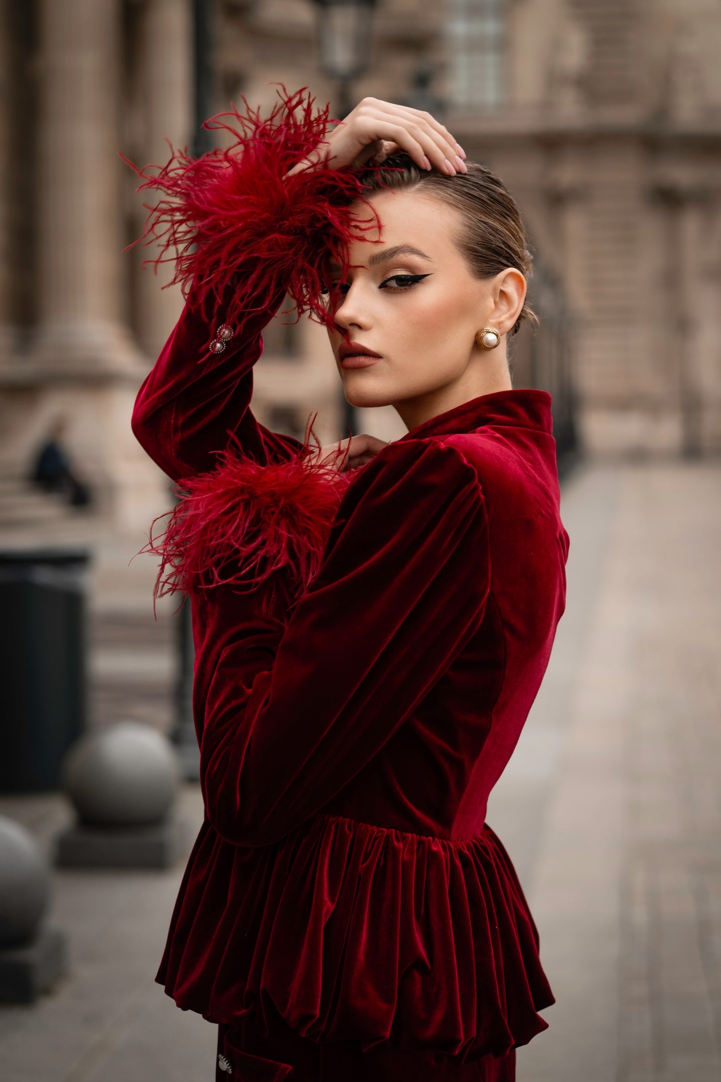 Velvet suit “L’impératrice”