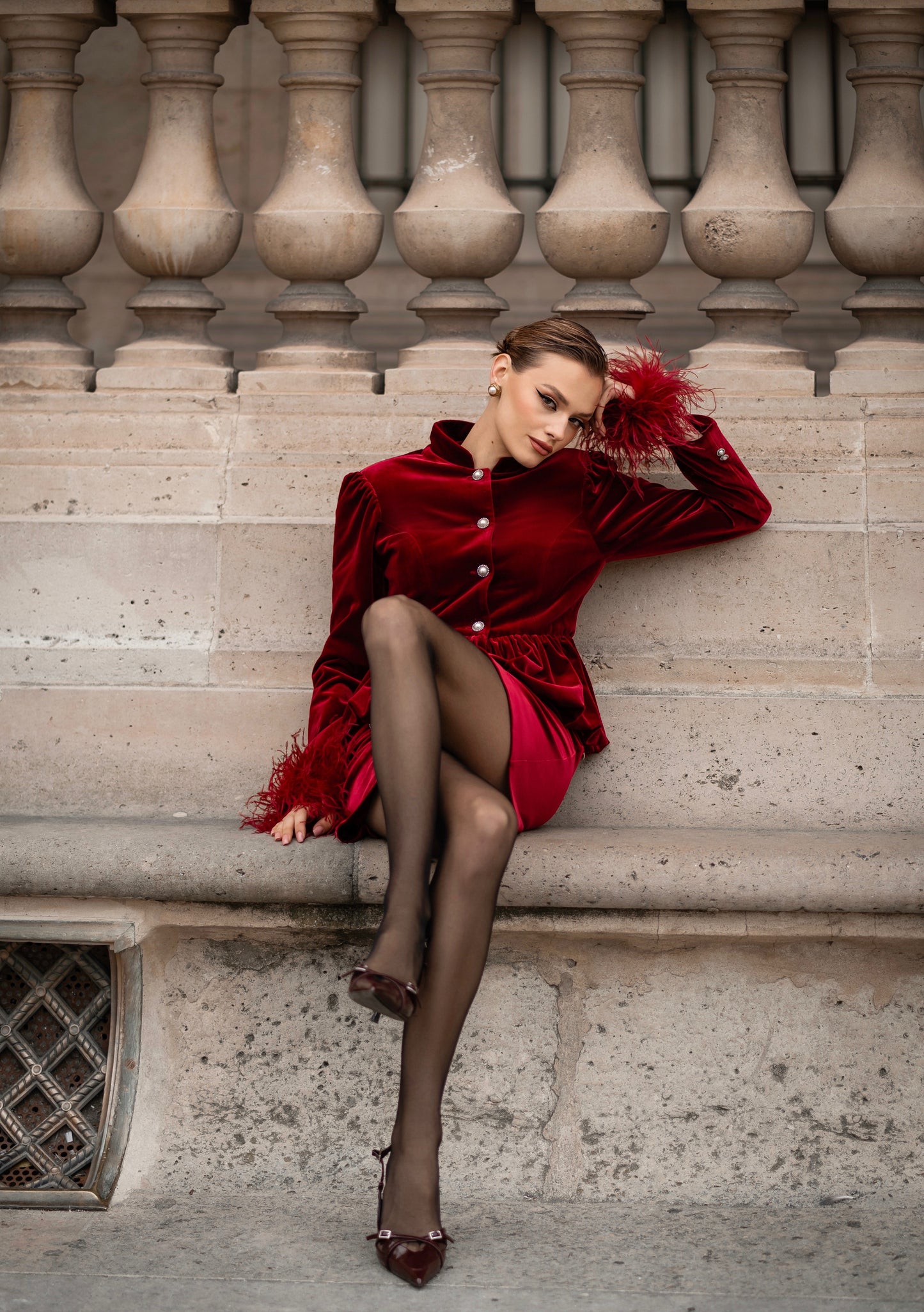 Velvet suit “L’impératrice”