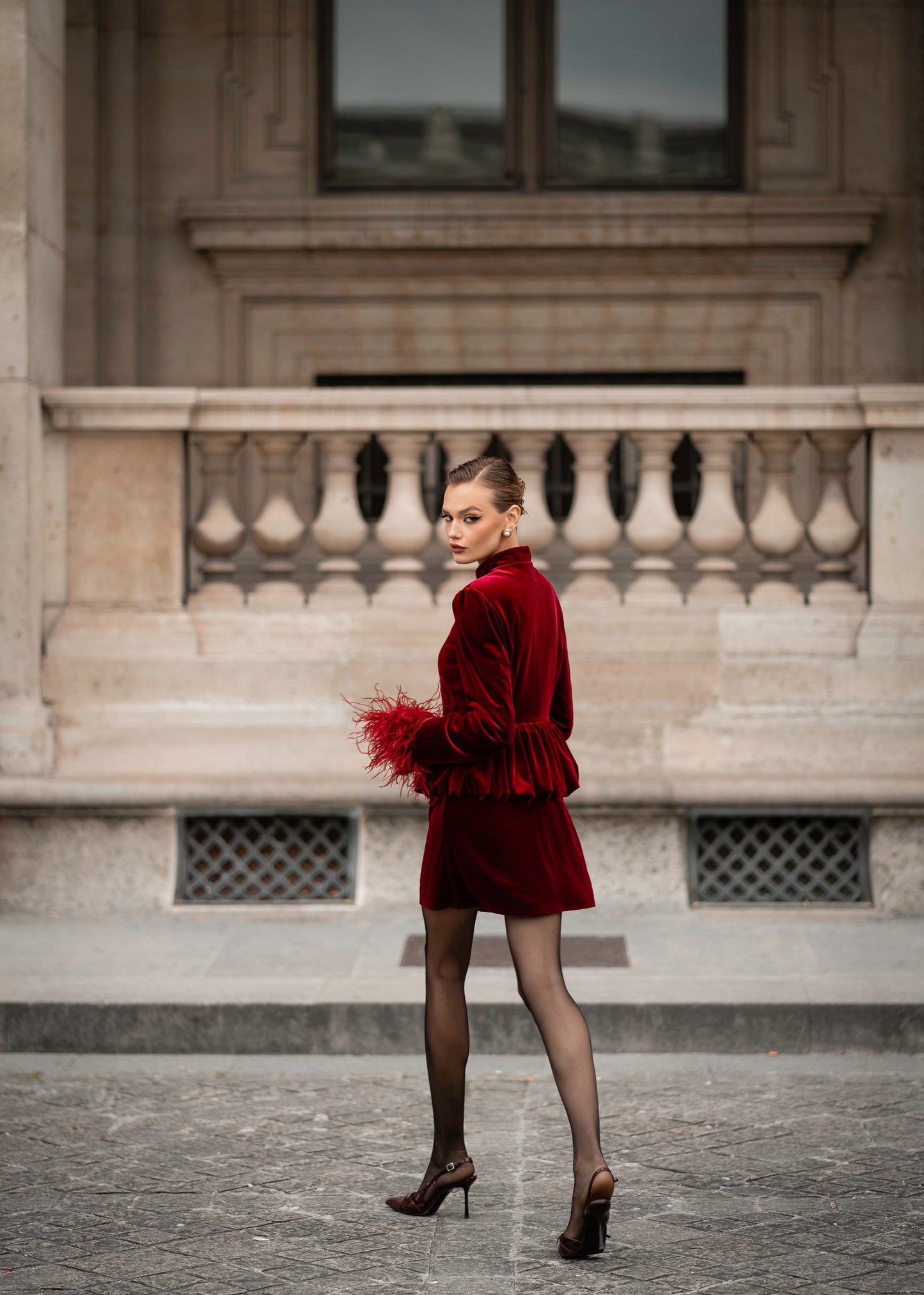 Velvet suit “L’impératrice”