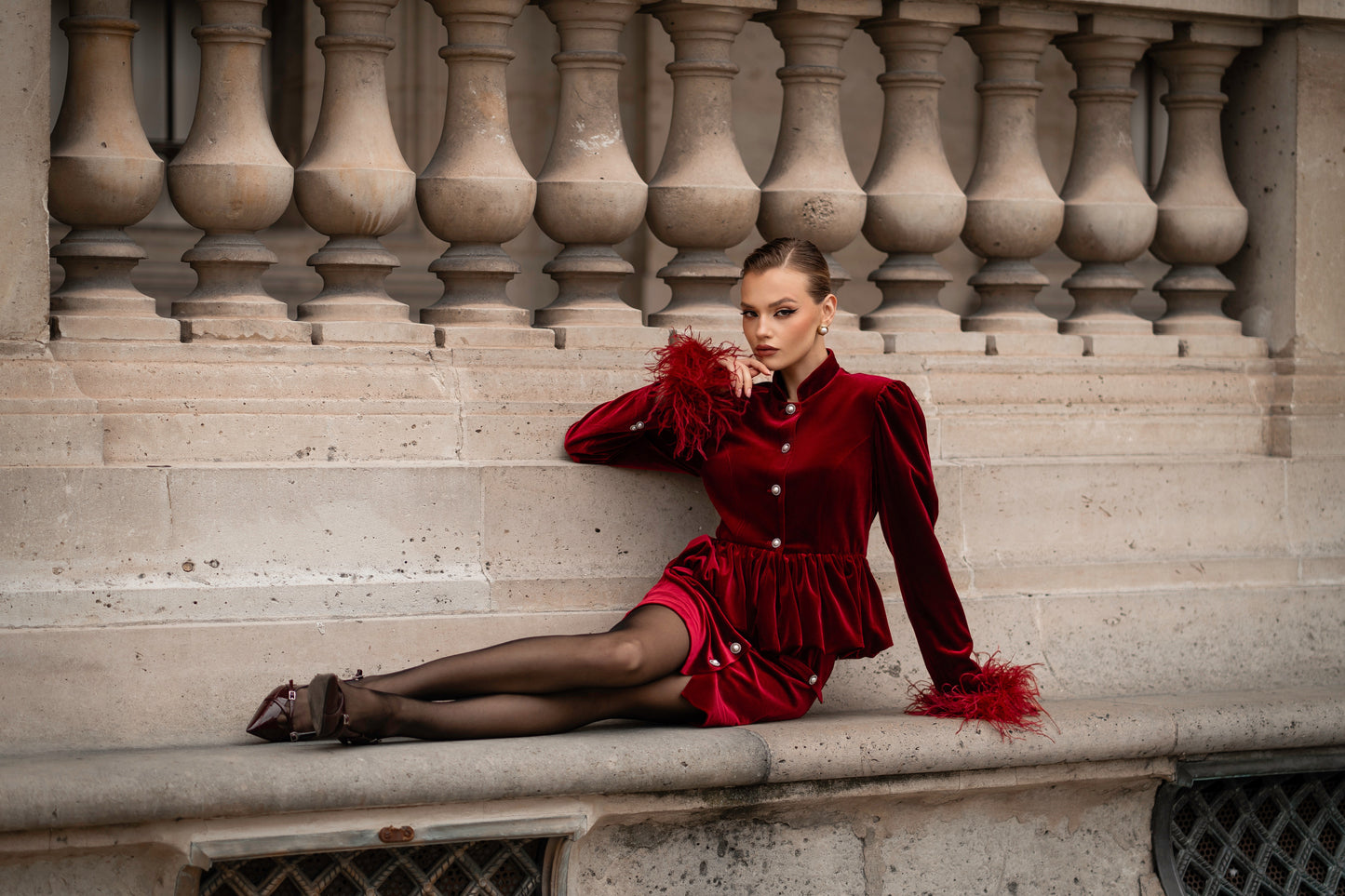 Velvet suit “L’impératrice”
