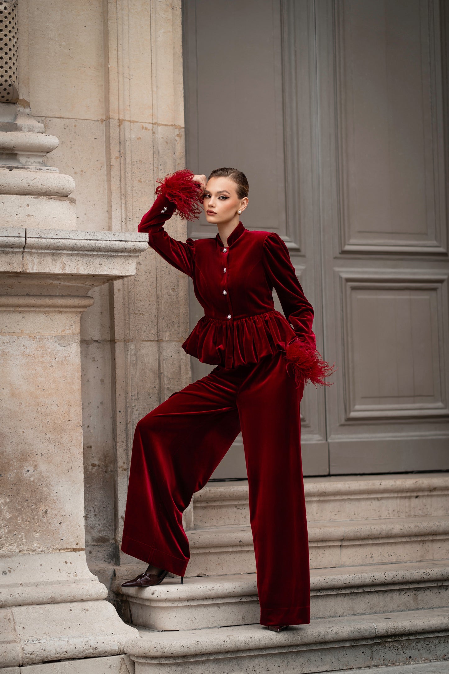 Velvet suit “L’impératrice”