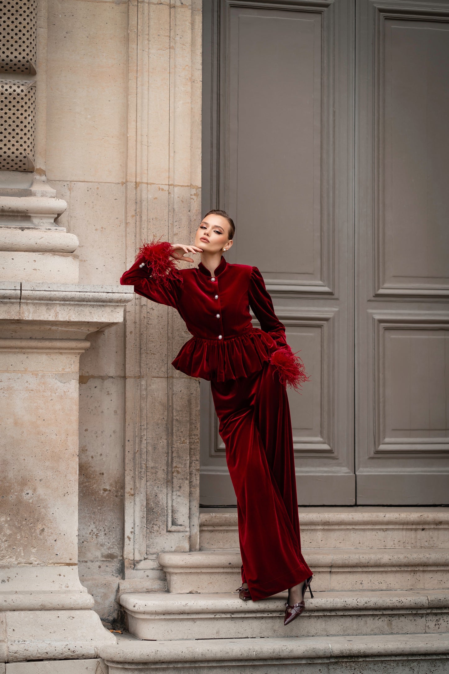 Velvet suit “L’impératrice”