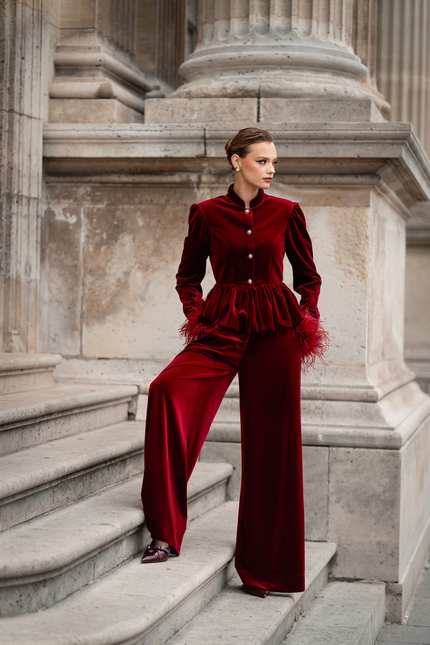Velvet suit “L’impératrice”