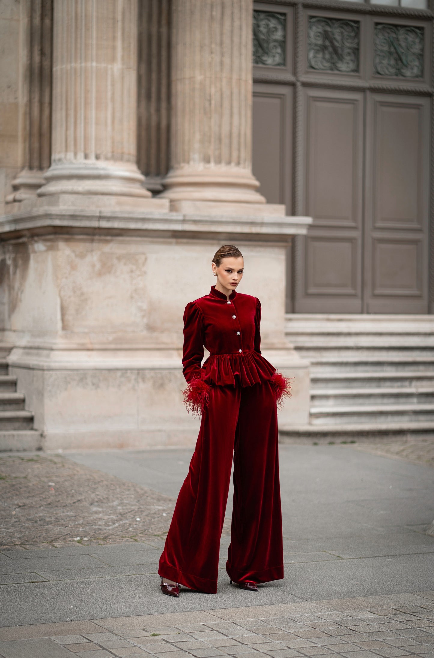 Velvet suit “L’impératrice”