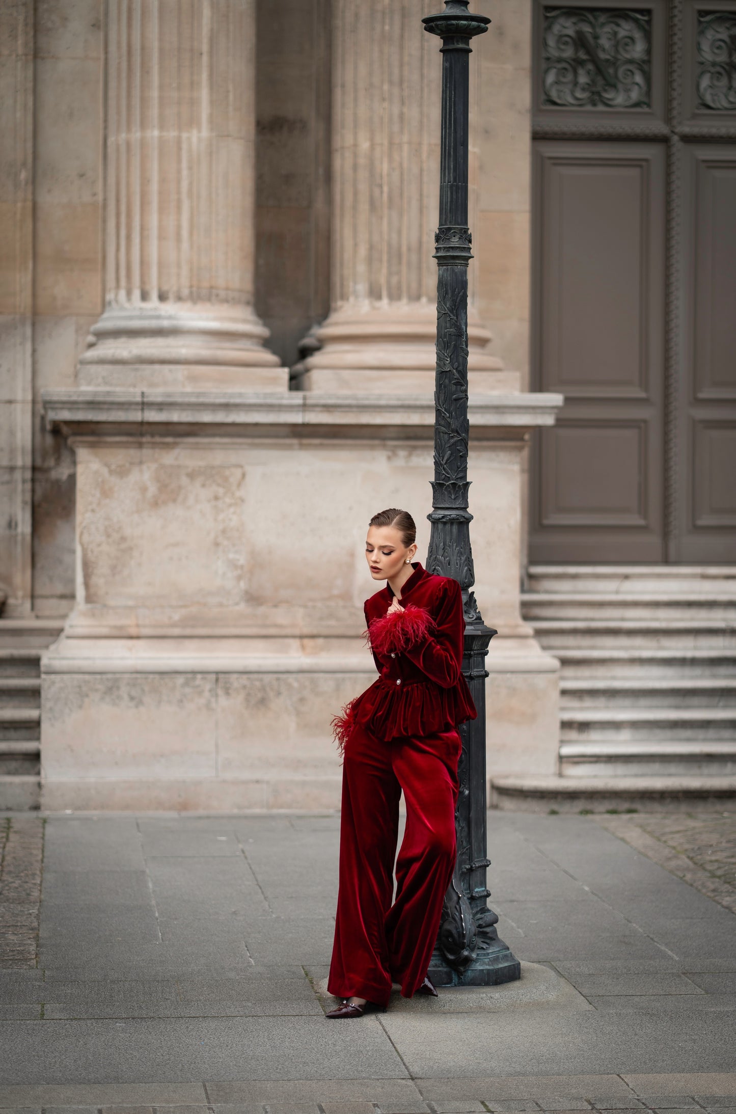 Velvet suit “L’impératrice”