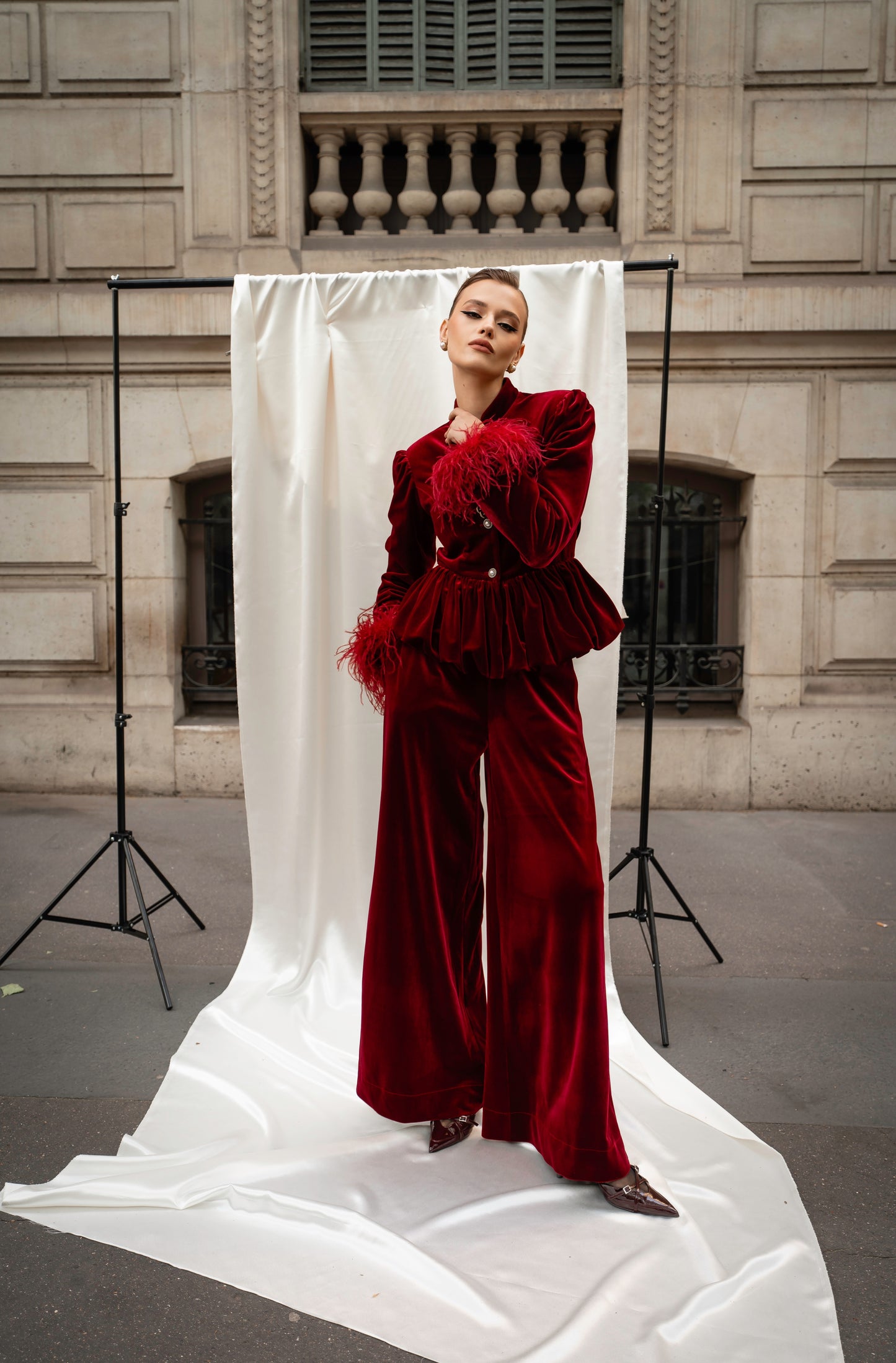 Velvet suit “L’impératrice”