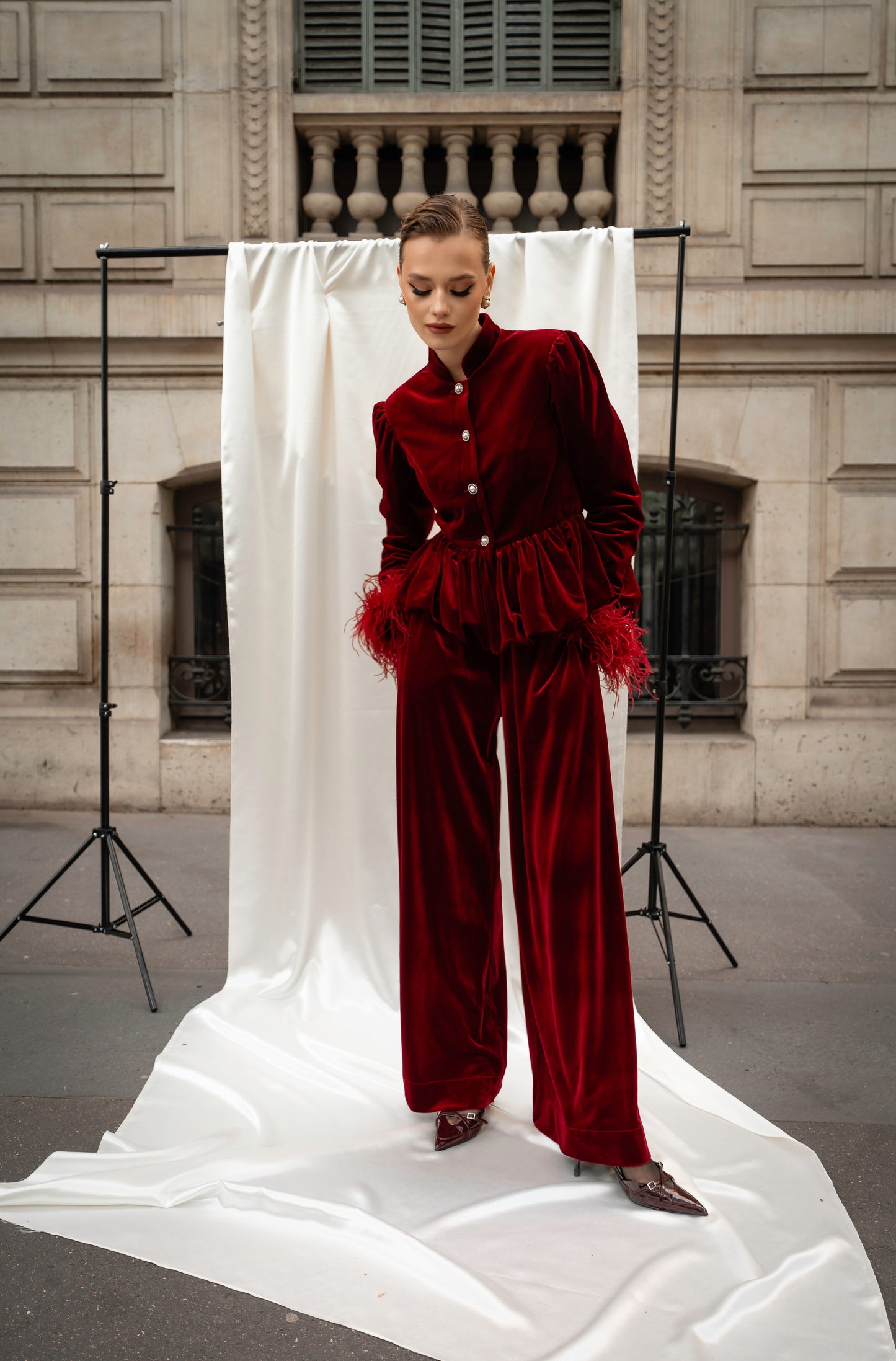 Velvet suit “L’impératrice”