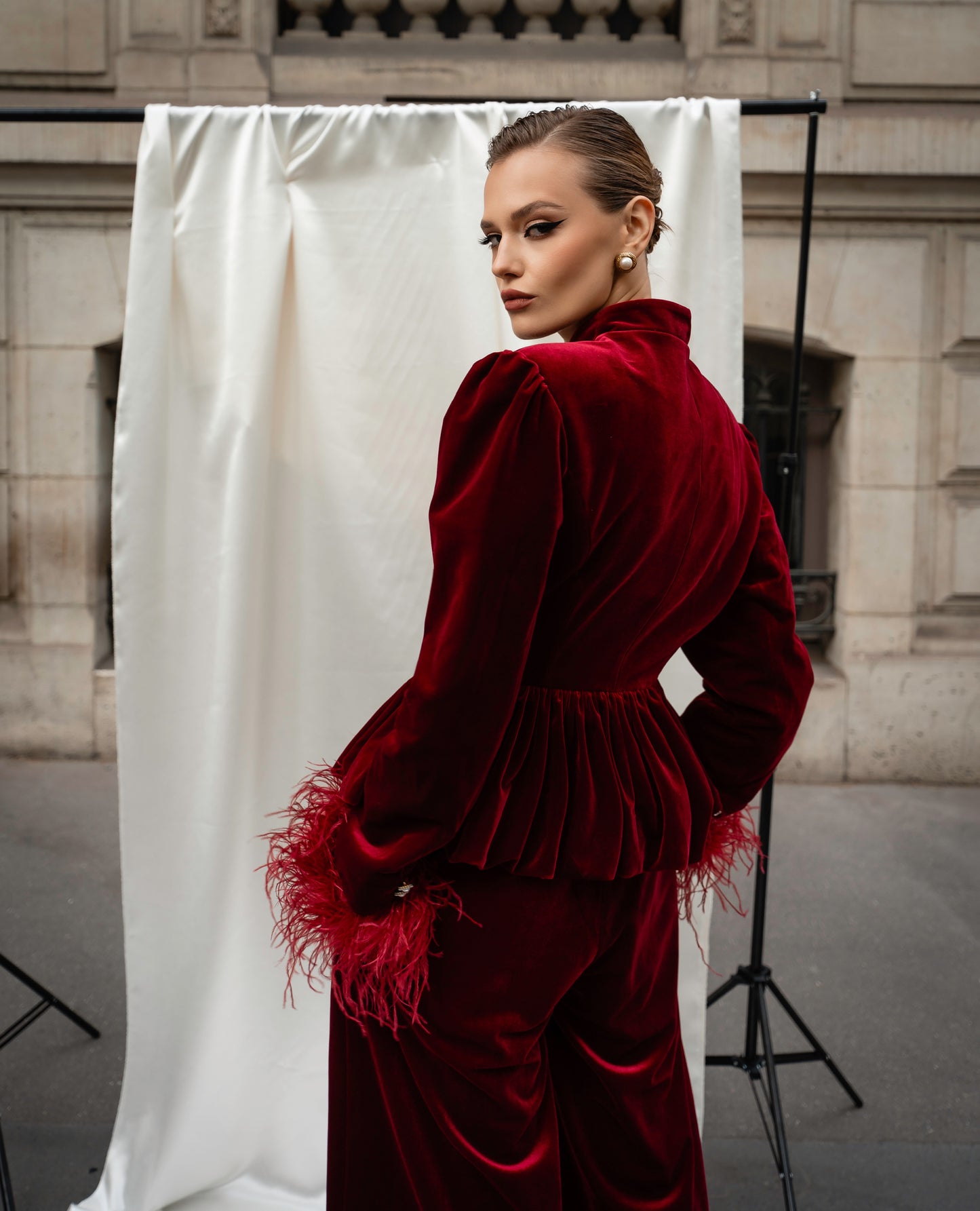 Velvet suit “L’impératrice”